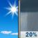 Sunday: A 20 percent chance of showers after 1pm.  Mostly sunny, with a high near 76. South southeast wind 5 to 10 mph. 